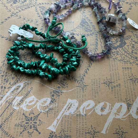 Free People Long Stone Necklace/belly chain NWT - Picture 3 of 5